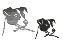 Stickdatei - Jack Russel Silhouette
